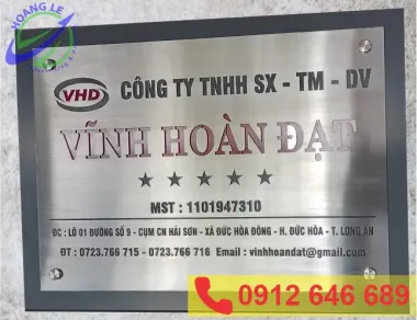 Mẫu Biển Tên Công Ty, Biển Nhà
